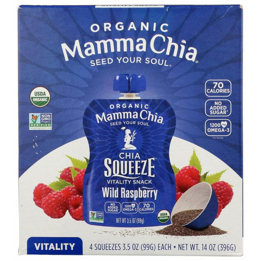 MAMMACHIA Mammachia Chia Sqz 4 Ct Wld Rspbry, 3.5 Oz