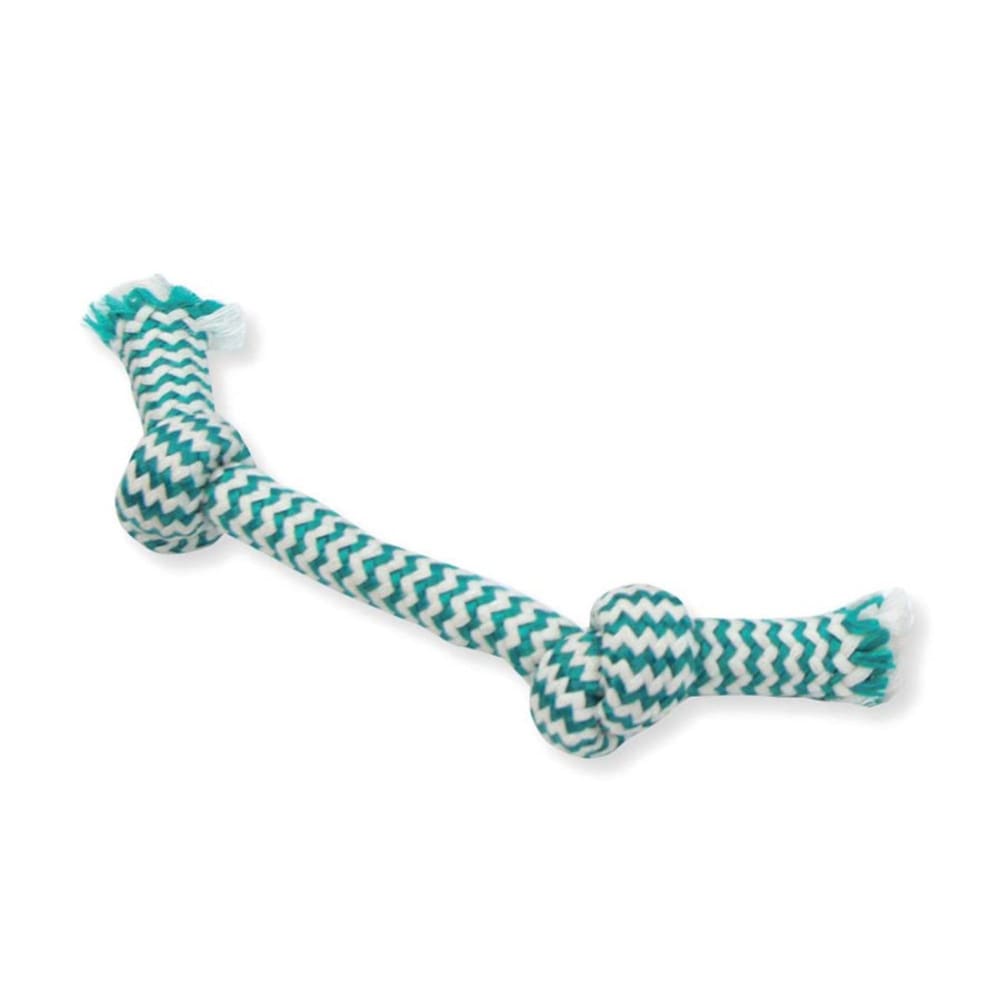 Mammoth Pet Products EXTRA FRESH 2 Knot Bone Toy 2 Knots Rope Bone Multi-Color 9 in Small - Pet Supplies - Mammoth Pet