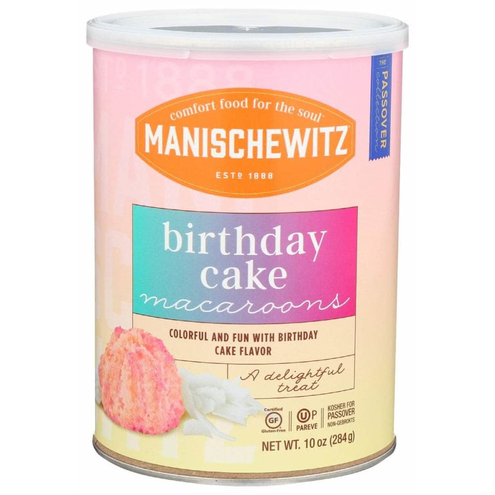 MANISCHEWITZ MANISCHEWITZ Birthday Cake Macaroons, 10 oz