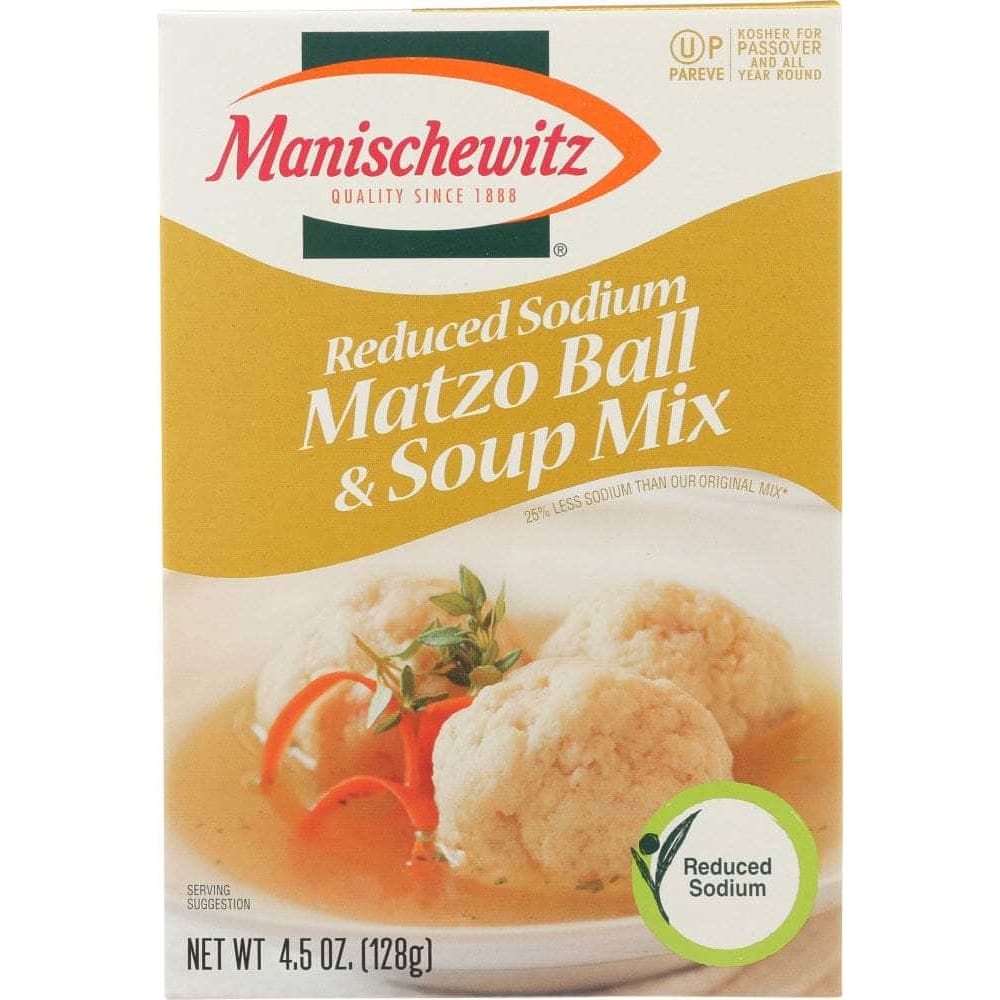 Manischewitz Manischewitz Matzo Ball & Soup Mix Reduced Sodium, 4.5 Oz