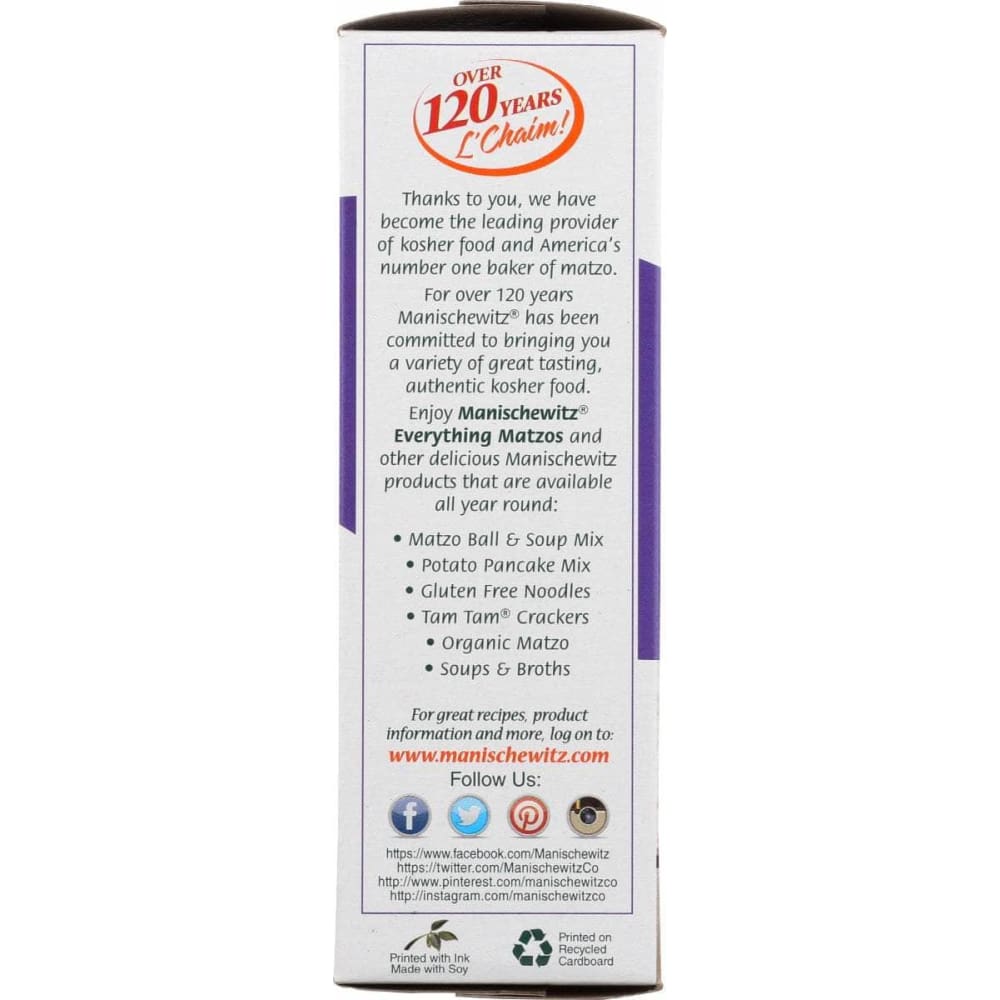 MANISCHEWITZ Manischewitz Matzo Everything, 10 Oz