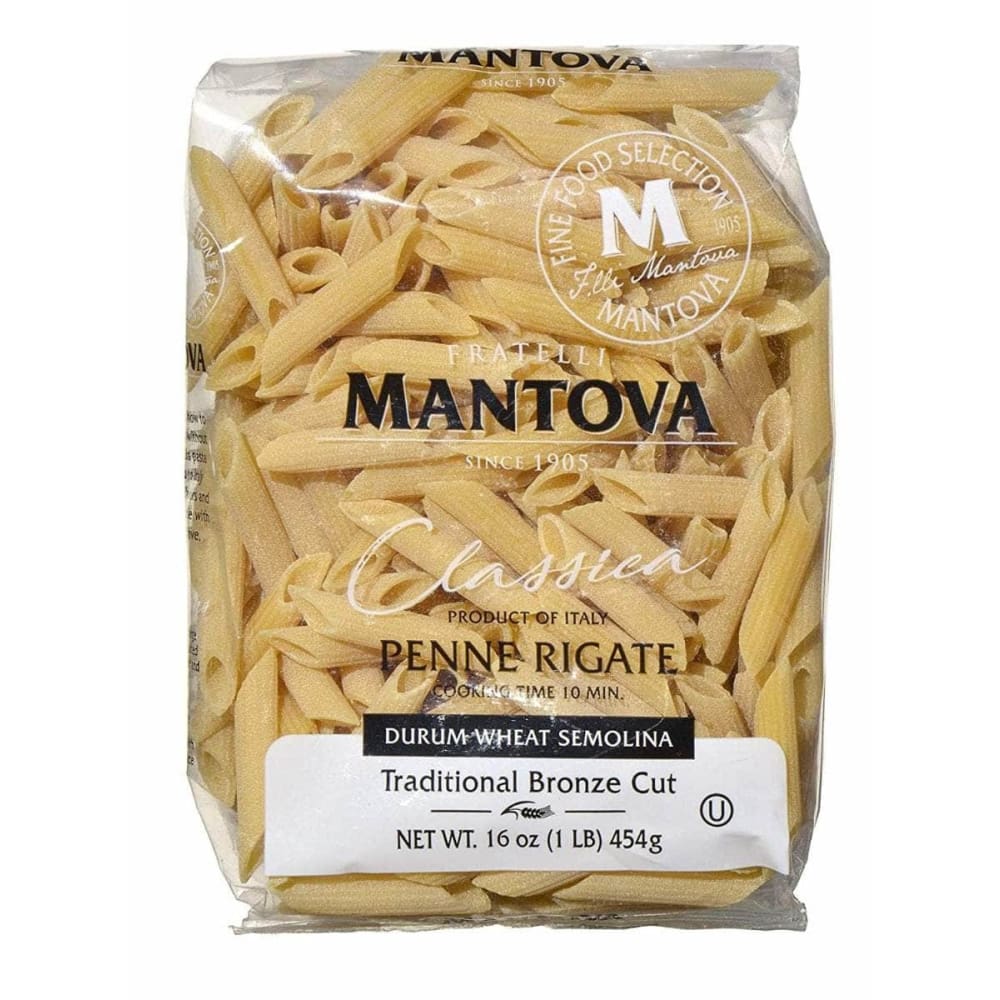 MANTOVA Grocery > Pantry > Pasta and Sauces MANTOVA: Pasta Penne Rigate Bronze, 16 oz