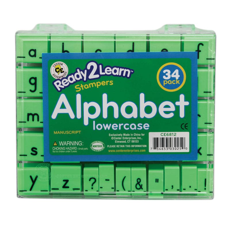 Manuscript Alphabet Stamp Set 1 Lowercase (Pack of 2) - Stamps & Stamp Pads - Learning Advantage