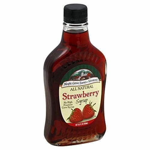 Maple Grove Farms Of Vermont Maple Grove Syrup Natural Strawberry, 8.5 oz