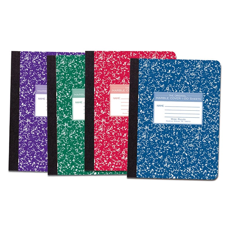 Marble Composition Book Asst Colors (Pack of 12) - Note Books & Pads - Roaring Spring Paper Products
