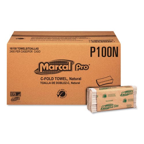Marcal PRO 100% Recycled Folded Paper Towels Multi-fold 9.5 X 9.25 White 250/pack 16 Packs/carton - Janitorial & Sanitation - Marcal PRO™