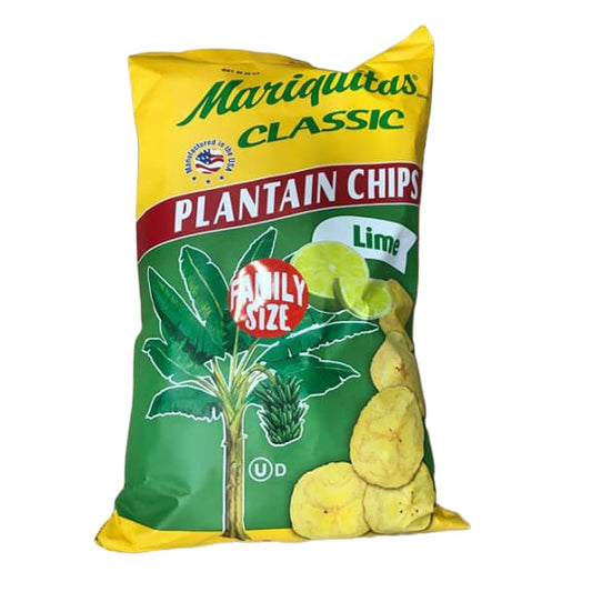 Mariquitas Plantain Chips, Lime, 16 oz. - ShelHealth.Com