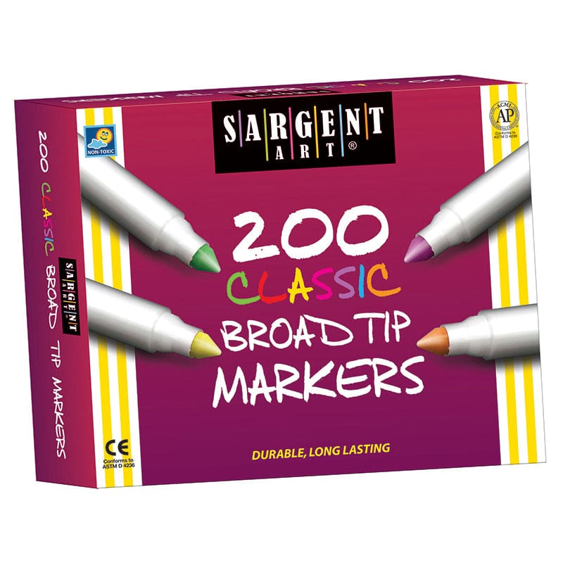 Markers Best Buy Assort 8 Colors Broad Tip 200/Markers - Markers - Sargent Art Inc.