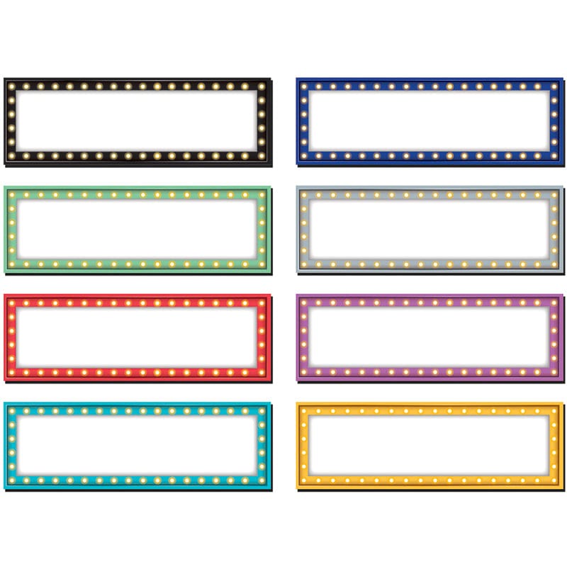 Marquee Labels Magnetic Accents (Pack of 6) - Whiteboard Accessories - Teacher Created Resources