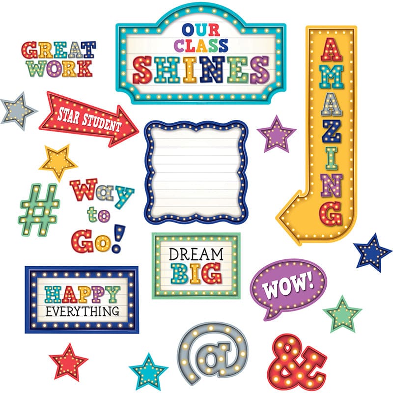 Marquee Our Class Shines Bbs (Pack of 3) - Classroom Theme - Teacher Created Resources