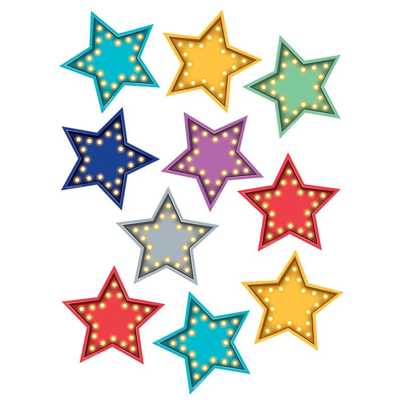 Marquee Stars Accents (Pack of 8) - Accents - Teacher Created Resources