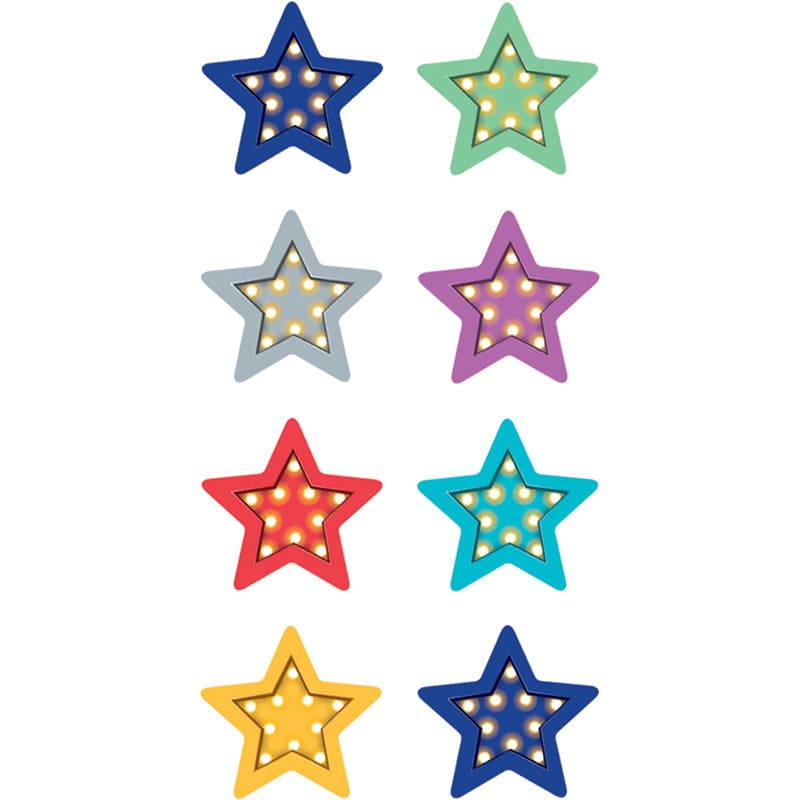 Marquee Stars Mini Stickers (Pack of 12) - Stickers - Teacher Created Resources