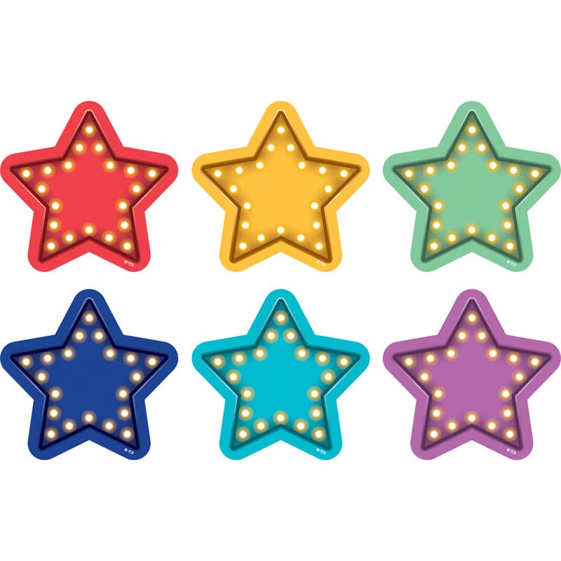 Marquee Stars Vinyl Floor Markers Spot On (Pack of 6) - Classroom Management - Teacher Created Resources