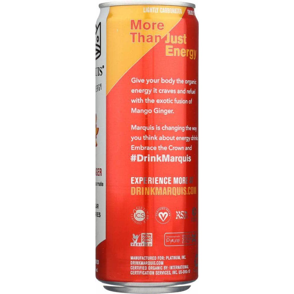 Marquis Marquis Energy Drink Mango Ginger 12 oz