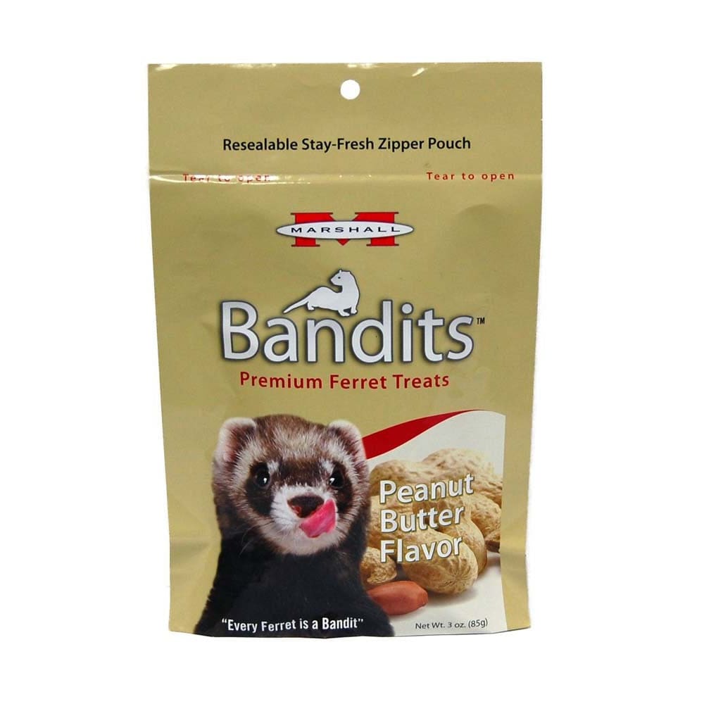 Marshall Pet Products Bandits Ferret Treat Peanut Butter 3 oz - Pet Supplies - Marshall