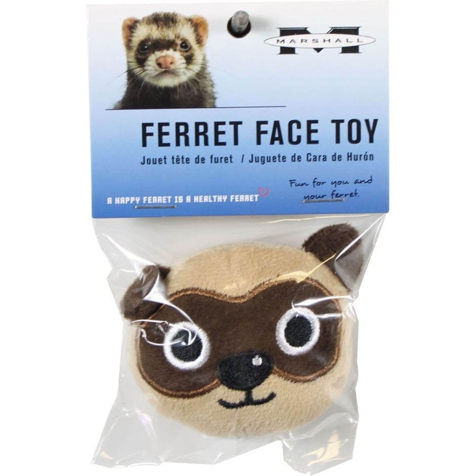 Marshall Pet Products Ferret Face Toy Tan; Brown One Size - Pet Supplies - Marshall