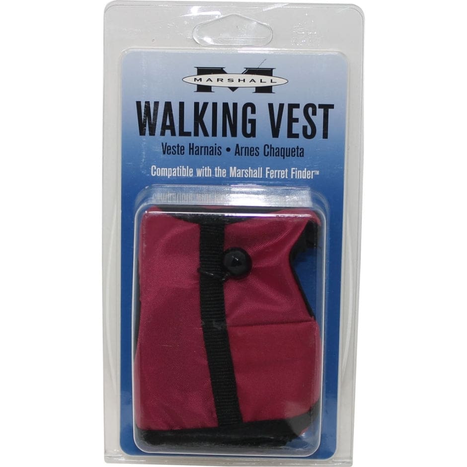 Marshall Pet Products Ferret Finder Walking Vest Maroon Medium - Pet Supplies - Marshall