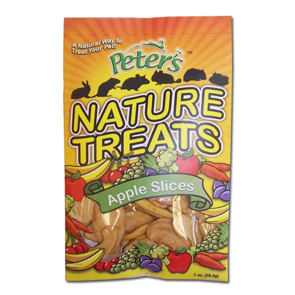 Marshall Pet Products Peter’s Apple Slice Nature Treats for Small Animals 1 oz - Pet Supplies - Marshall