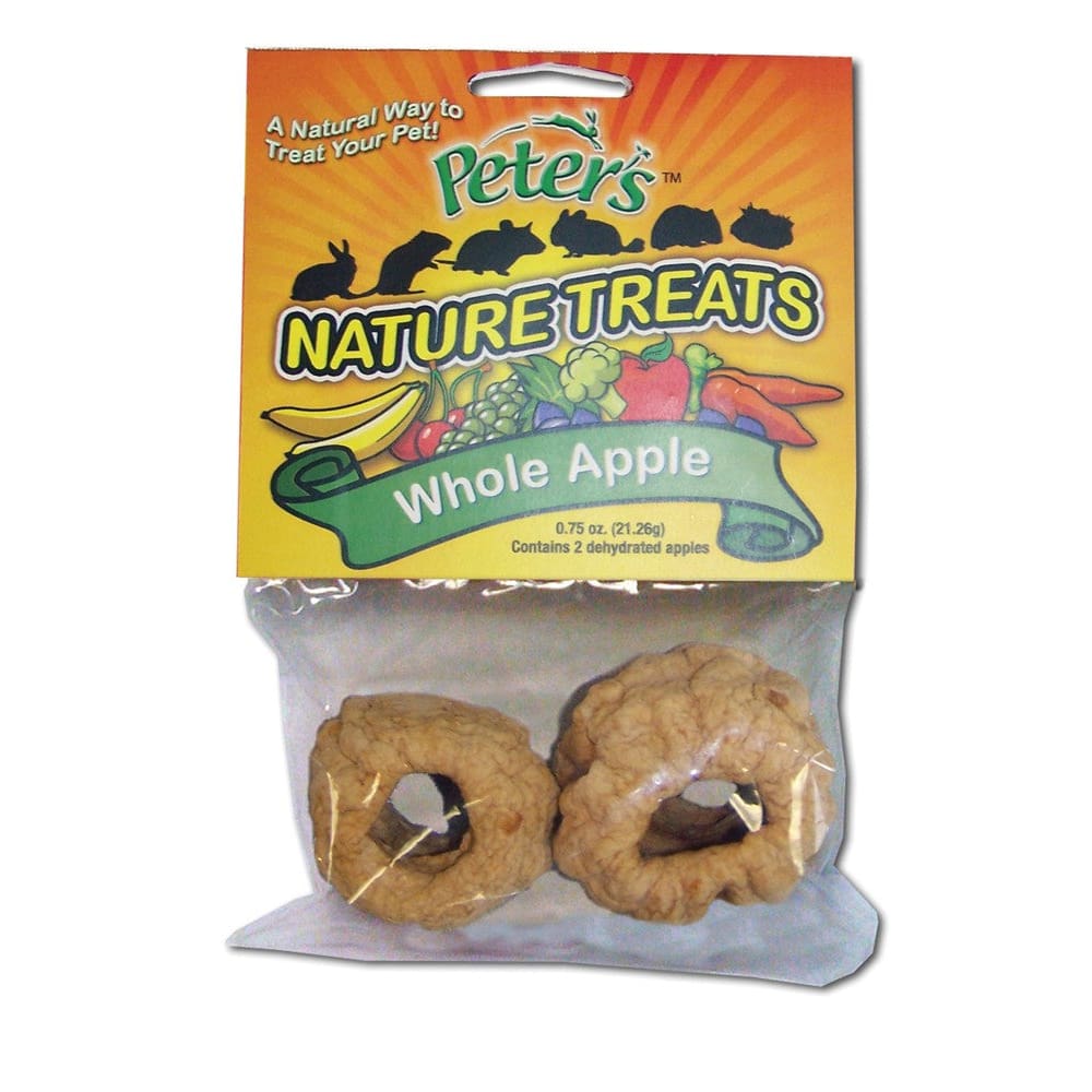 Marshall Pet Products Peter’s Whole Apple Nature Treats for Small Animals 0.75 oz 2 Pack - Pet Supplies - Marshall