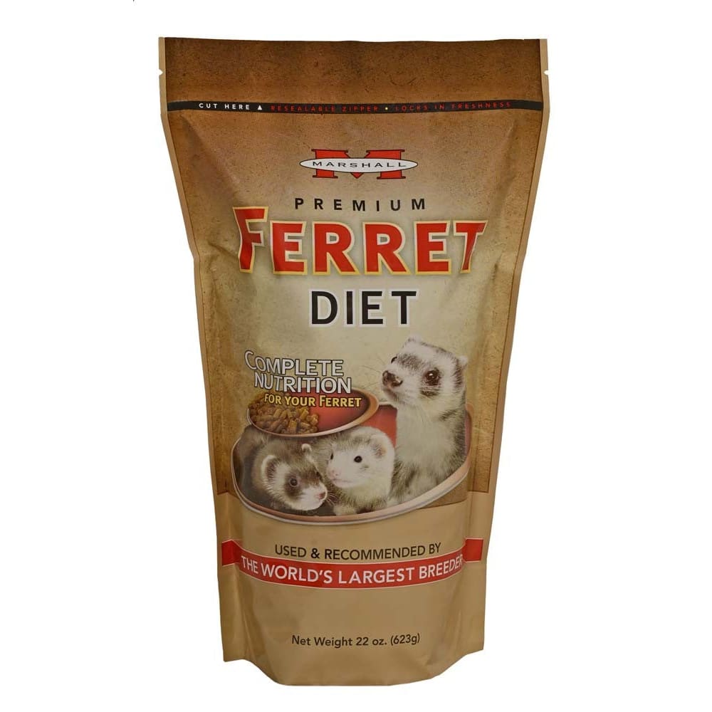 Marshall Pet Products Premium Ferret Diet Dry Food 22 oz - Pet Supplies - Marshall