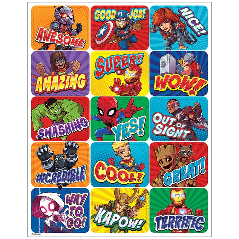 Marvel Super Hero Adventur Stickers Success (Pack of 12) - Stickers - Eureka