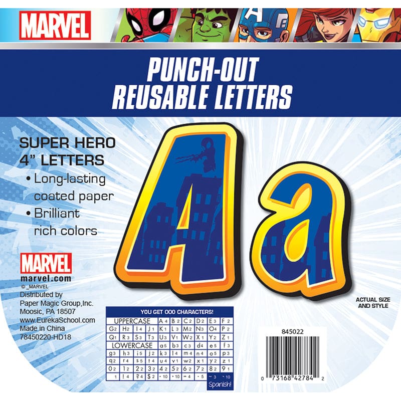 Marvel Super Hero Adventure Decor Letters (Pack of 6) - Letters - Eureka