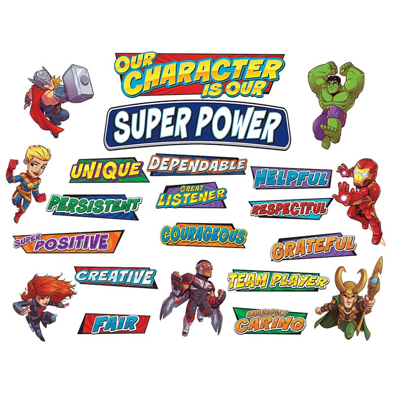 Marvel Super Hero Adventure Hero Traits Mini Bbs (Pack of 6) - Classroom Theme - Eureka