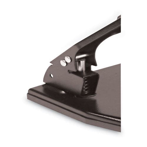 Master 30-sheet Heavy-duty Three-hole Punch With Gel Padded Handle 9/32 Holes Black - School Supplies - Master®