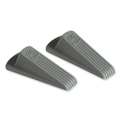 Master Caster Big Foot Doorstop No Slip Rubber Wedge 2.25w X 4.75d X 1.25h Gray 2/pack - Janitorial & Sanitation - Master Caster®