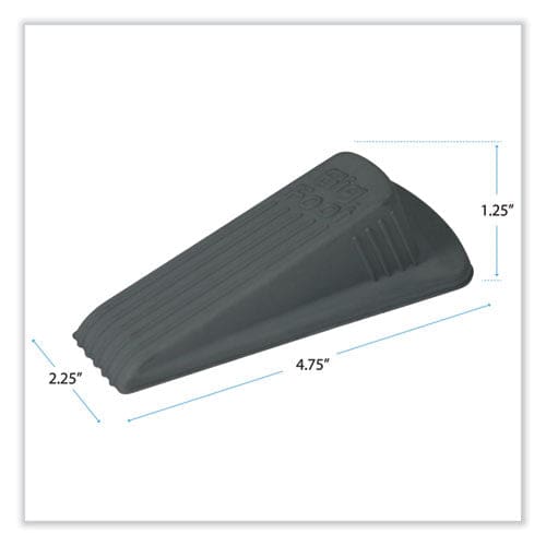 Master Caster Big Foot Doorstop No Slip Rubber Wedge 2.25w X 4.75d X 1.25h Gray 2/pack - Janitorial & Sanitation - Master Caster®