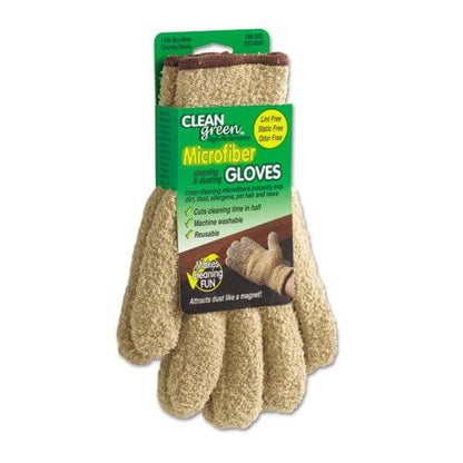 Master Caster Cleangreen Microfiber Dusting Gloves 5 X 10 Pair - Janitorial & Sanitation - Master Caster®