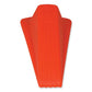Master Caster Giant Foot Doorstop No-slip Rubber Wedge 3.5w X 6.75d X 2h Safety Orange - Janitorial & Sanitation - Master Caster®