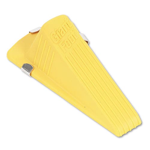 Master Caster Giant Foot Magnetic Doorstop No-slip Rubber Wedge 3.5w X 6.75d X 2h Yellow - Janitorial & Sanitation - Master Caster®