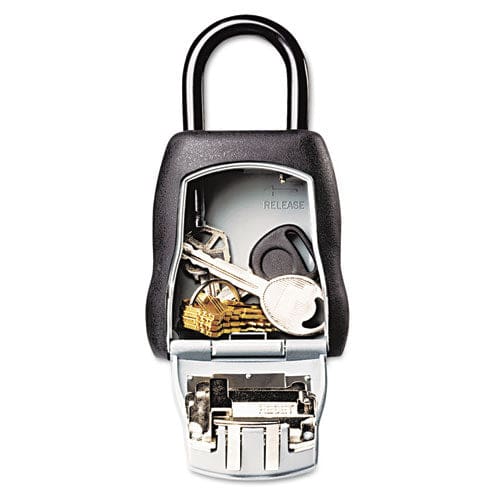 Master Lock Locking Combination 5 Key Steel Box 3.25 Wide Black/silver - Janitorial & Sanitation - Master Lock®