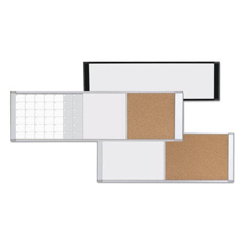 MasterVision Combo Cubicle Workstation Dry Erase/cork Board 48 X 18 Natural/white Surface Aluminum Frame - School Supplies - MasterVision®