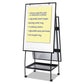MasterVision Creation Station Magnetic Dry Erase Board 29.5 X 74.88 White Surface Black Metal Frame - School Supplies - MasterVision®