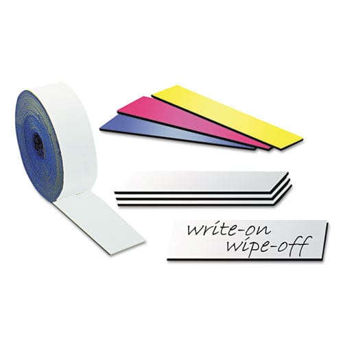 MasterVision Dry Erase Magnetic Tape Strips 0.88 X 6 Blue 25/pack - Office - MasterVision®