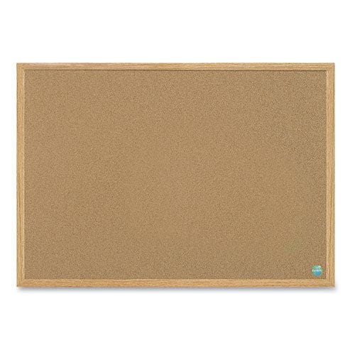 MasterVision Earth Cork Board 36 X 24 Natural Surface Oak Wood Frame - School Supplies - MasterVision®