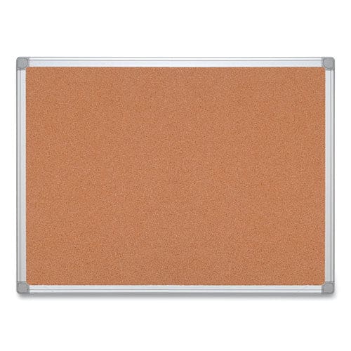 MasterVision Earth Cork Board 36 X 24 Natural Surface Silver Aluminum Frame - School Supplies - MasterVision®