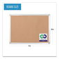 MasterVision Earth Cork Board 72 X 48 Natural Surface Silver Aluminum Frame - School Supplies - MasterVision®