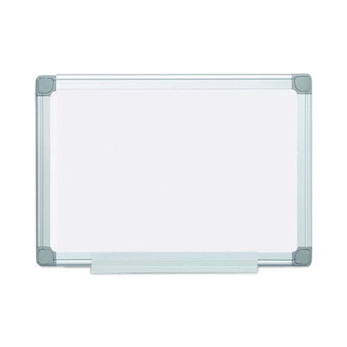 MasterVision Earth Silver Easy-clean Dry Erase Board Reversible 24 X 18 White Surface Silver Aluminum Frame - School Supplies -