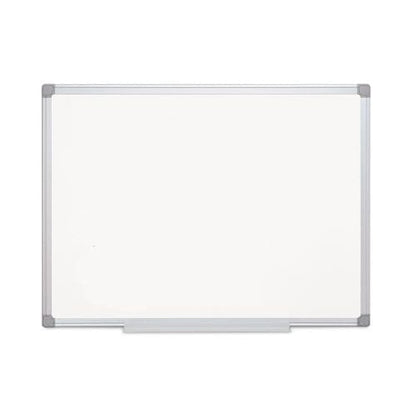 MasterVision Earth Silver Easy-clean Dry Erase Board Reversible 36 X 24 White Surface Silver Aluminum Frame - School Supplies -