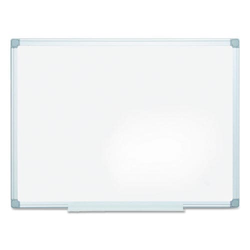 MasterVision Earth Silver Easy-clean Dry Erase Board Reversible 48 X 36 White Surface Silver Aluminum Frame - School Supplies -