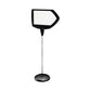 MasterVision Floor Stand Sign Holder Arrow 25 X 17 63 High White Surface Black Steel Frame - School Supplies - MasterVision®