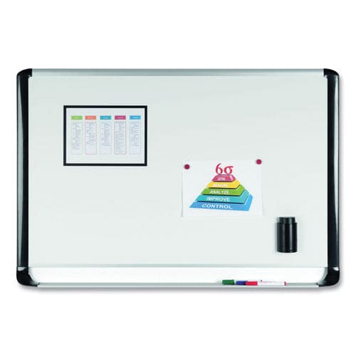 MasterVision Gold Ultra Magnetic Dry Erase Boards 48 X 36 White Surface Black Aluminum Frame - School Supplies - MasterVision®