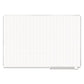 MasterVision Gridded Magnetic Porcelain Dry Erase Planning Board 1 X 2 Grid 72 X 48 White Surface Silver Aluminum Frame - School Supplies -