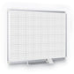 MasterVision Gridded Magnetic Steel Dry Erase Planning Board 1 Grid 72 X 48 White Surface Silver Aluminum Frame - School Supplies -