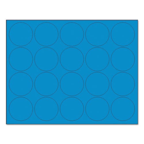 MasterVision Interchangeable Magnetic Board Accessories Circles 0.75 Diameter Blue 20/pack - School Supplies - MasterVision®
