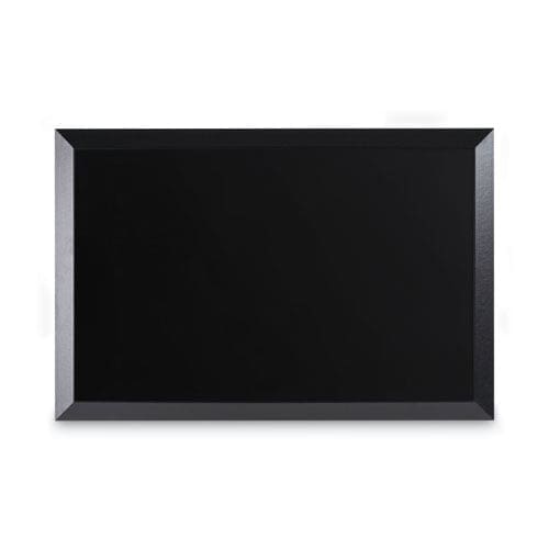 MasterVision Kamashi Wet-erase Board 36 X 24 Black Surface Black Wood Frame - School Supplies - MasterVision®