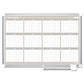MasterVision Magnetic Dry Erase Calendar Board 12 Month 36 X 24 White Surface Silver Aluminum Frame - School Supplies - MasterVision®